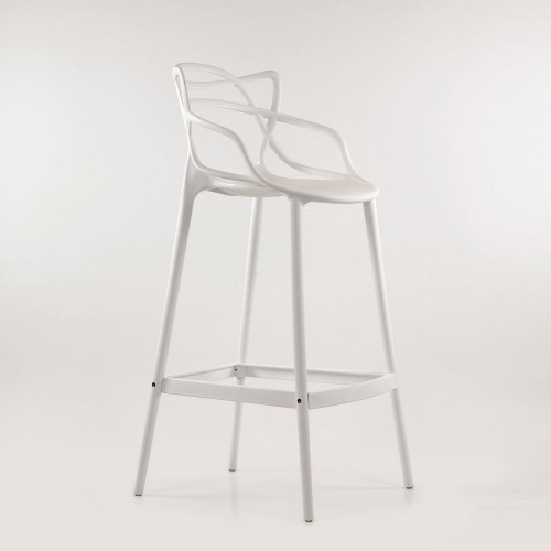 Барный стул  N-235 Masters, белый, design Phillip Stark